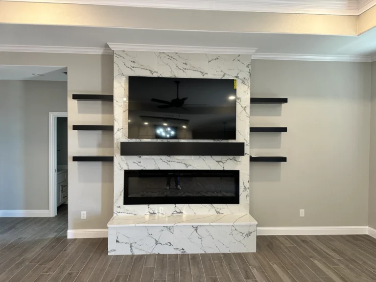 Custom home addition with matched exterior and new primary suite built by Crystal Cabinets Inc in Midland TX