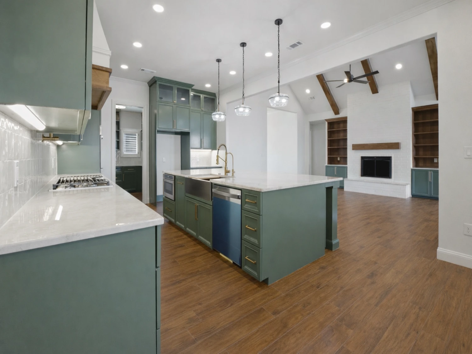 Kitchen remodel with custom cabinets by Crystal Cabinets Inc. in Midland TX