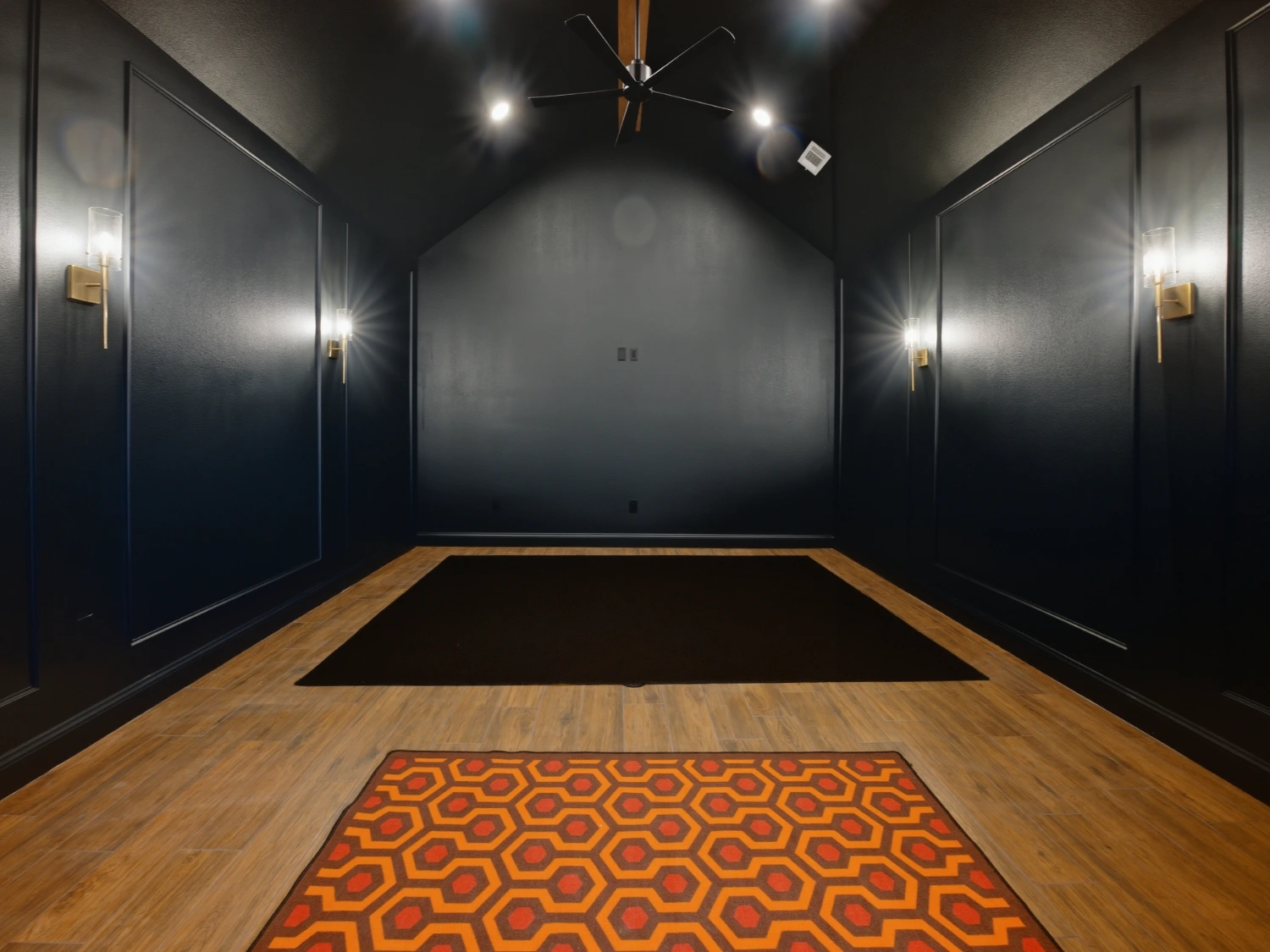 Custom barndominium interior built by Crystal Cabinets Inc. in Midland, TX